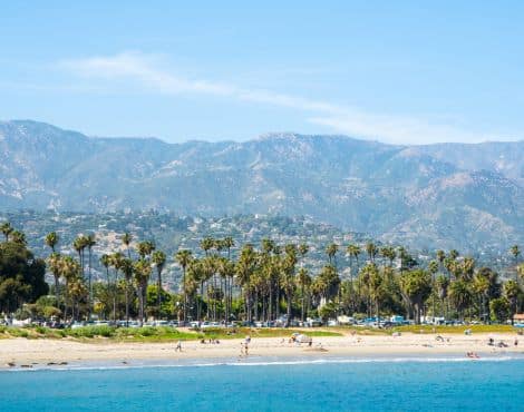 Coastline of Santa Barbara CA