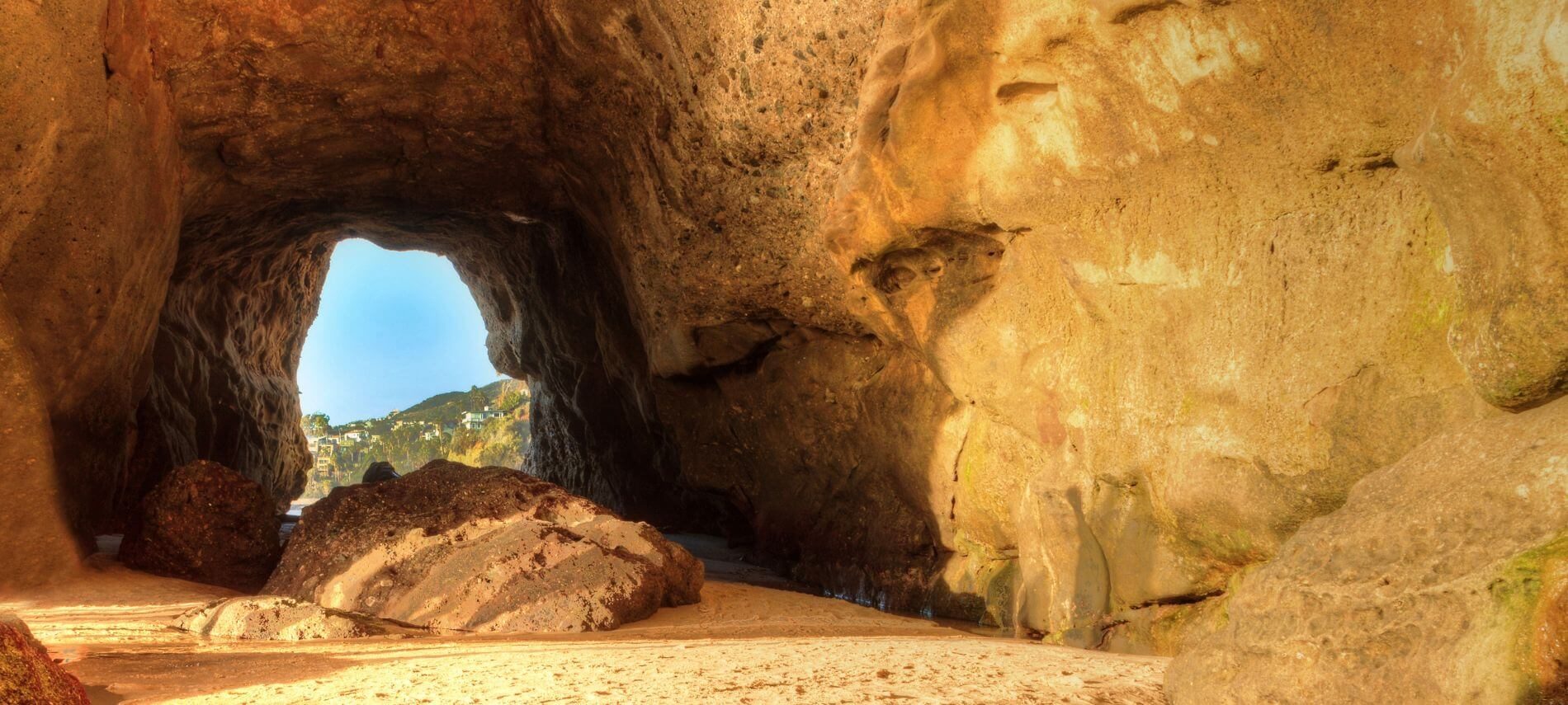 Cave at the Thousand Step Beach in Santa Barbara CA
